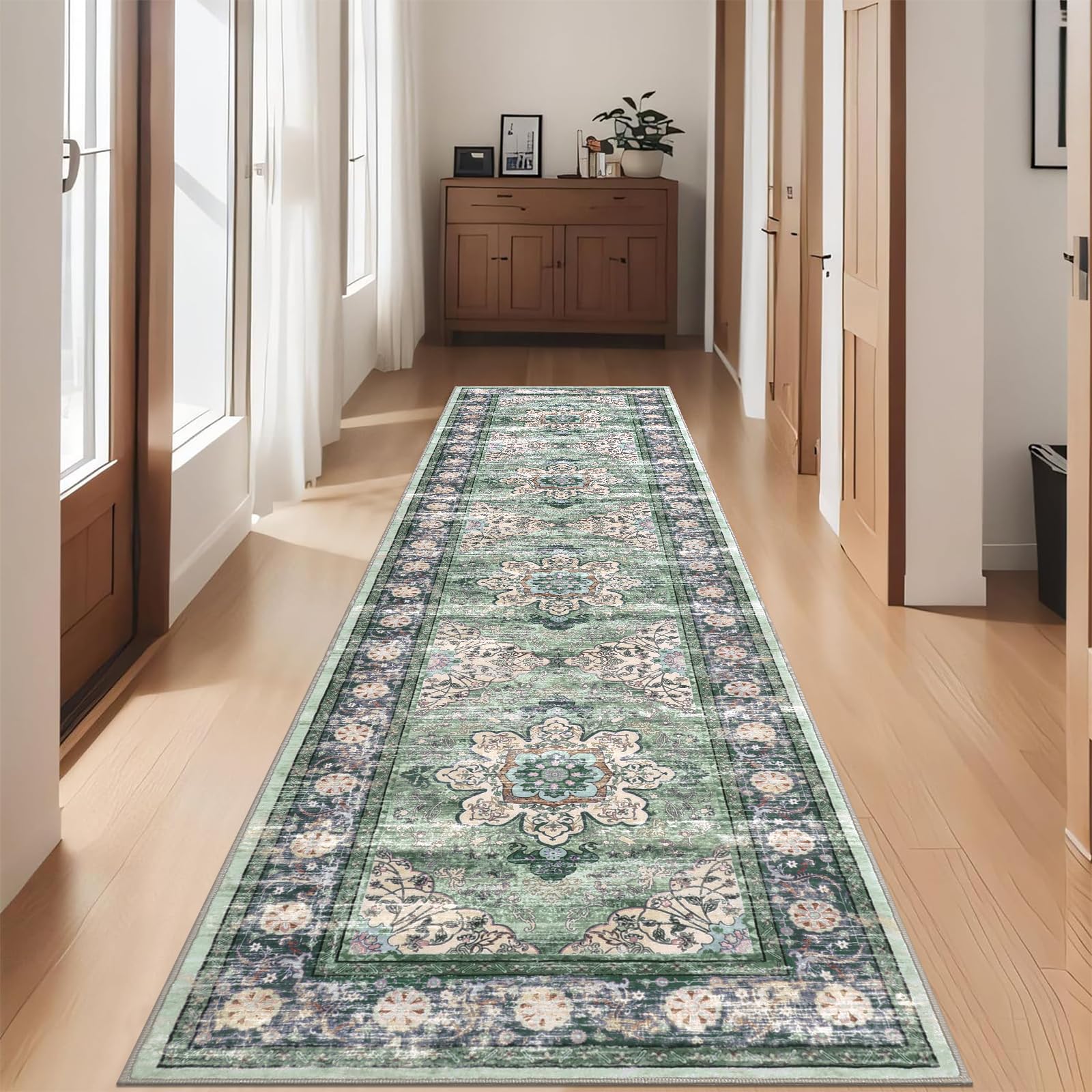 Amazon.com: Ileading Vintage Runner Rug for Hallway,Machine